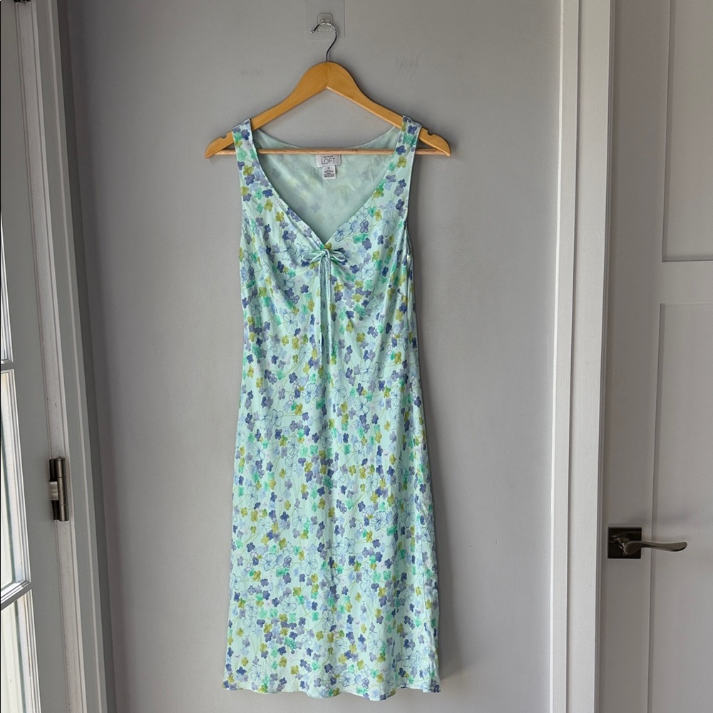 Vintage Y2K Ann Taylor Loft Floral Slip Dress - Picture 2 of 8